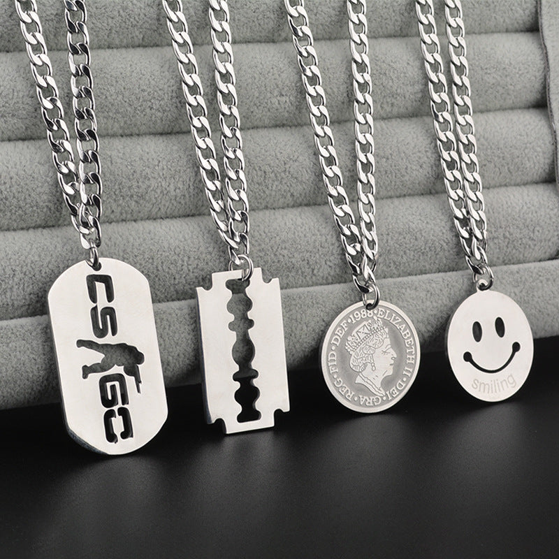 Cross Necklace For Unisex Featuring Electroplated Titanium Steel Material