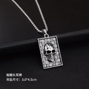 Skull Military Badge (chain Length 70cm)