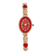 Gold and Red Single Watch