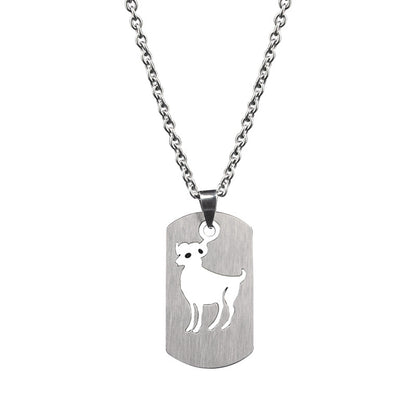 Aries Necklace For Unisex Featuring Hip-Hop Style Made Of Durable Titanium Steel With Snake Chain