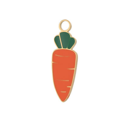 Lips Pendant In 304 Stainless Steel With 14K Real Gold Plated PVD Coating 0.03µm Thickness Featuring Enamel Process, 1 Piece