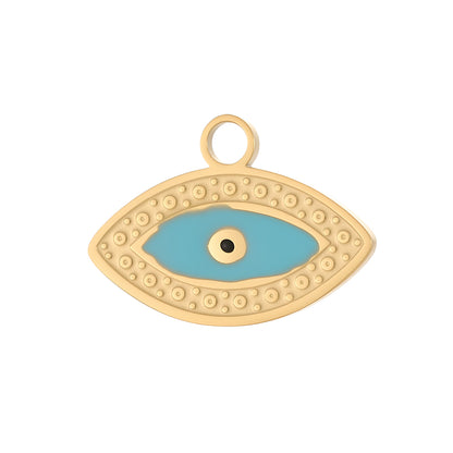 Lips Pendant In 304 Stainless Steel With 14K Real Gold Plated PVD Coating 0.03µm Thickness Featuring Enamel Process, 1 Piece