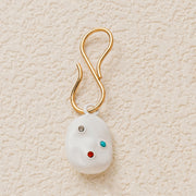 Pearl Pendant with Rhinestones