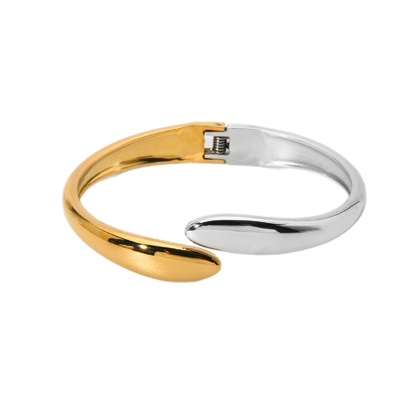 Color Block Bangle For Women Featuring Waterproof Non Tarnish Craft With 18K Real Gold Plated Electroplated Finish