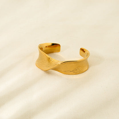 Round Bangle For Women Featuring 18K Real Gold Plated Finish With Sparkling Rhinestones In Golden Tone