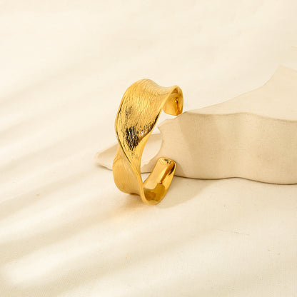 Round Bangle For Women Featuring 18K Real Gold Plated Finish With Sparkling Rhinestones In Golden Tone