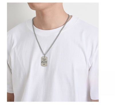 Cross Necklace For Unisex Featuring Electroplated Titanium Steel Material