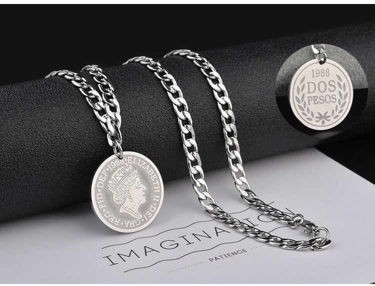 Cross Necklace For Unisex Featuring Electroplated Titanium Steel Material