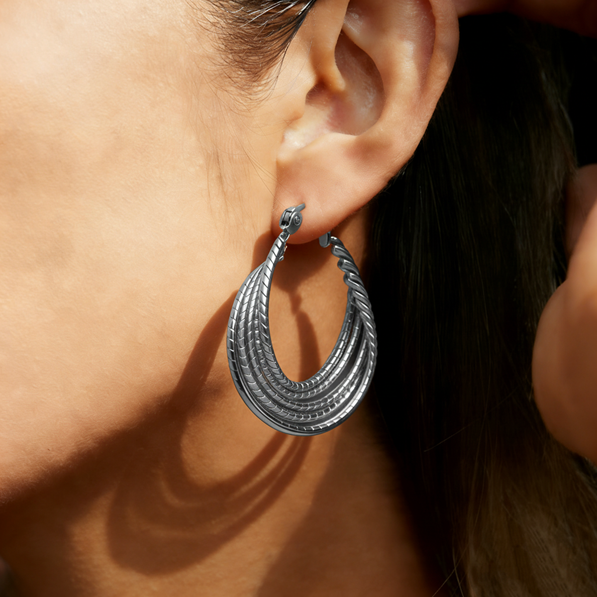 Geometric Earrings For Women Featuring Electroplated 304 Stainless Steel With 18K Real Gold Plated And PVD Coated Finish