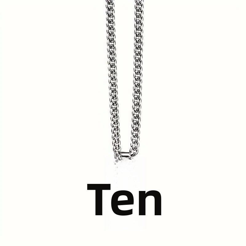 Simple Style Cross Zinc Alloy Cuban Chain Link Necklace For Men With Electroplated Finish