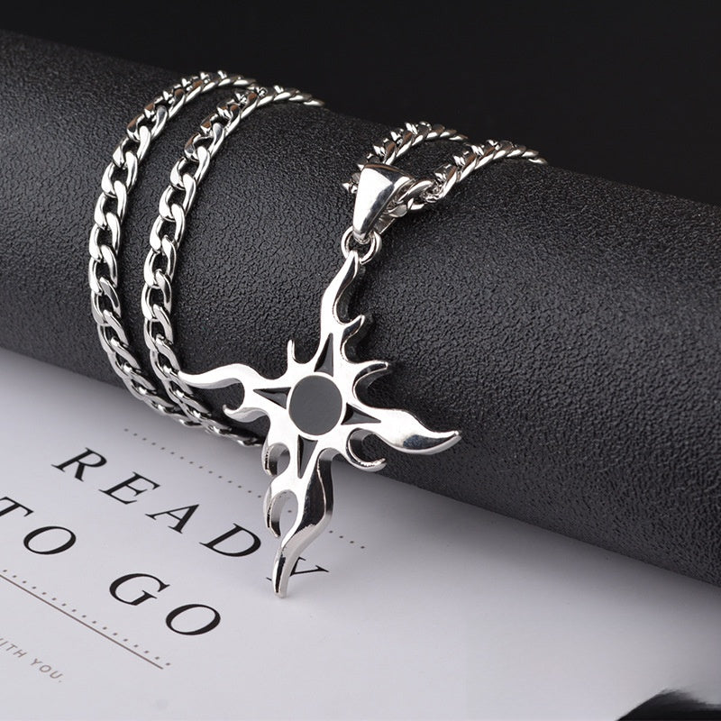 Cross Necklace For Unisex Featuring Electroplated Titanium Steel Material