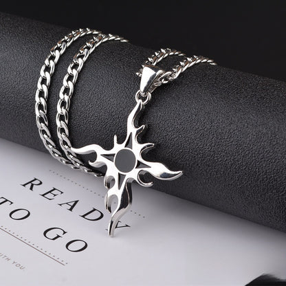 Cross Necklace For Unisex Featuring Electroplated Titanium Steel Material