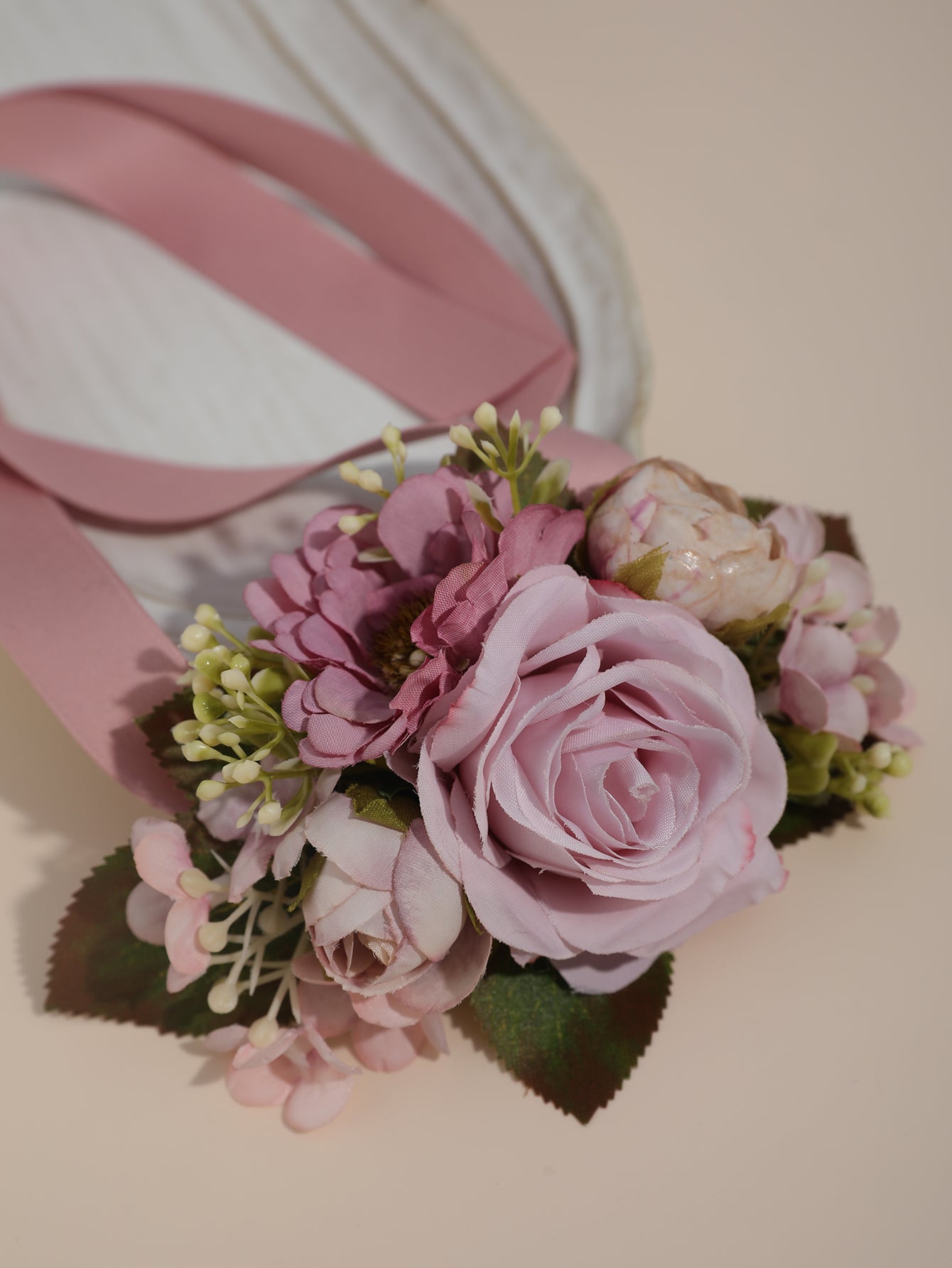 Sweet Women's Wedding Accessory In Polyester Featuring Flowers, Suitable For All Seasons, 1 Piece