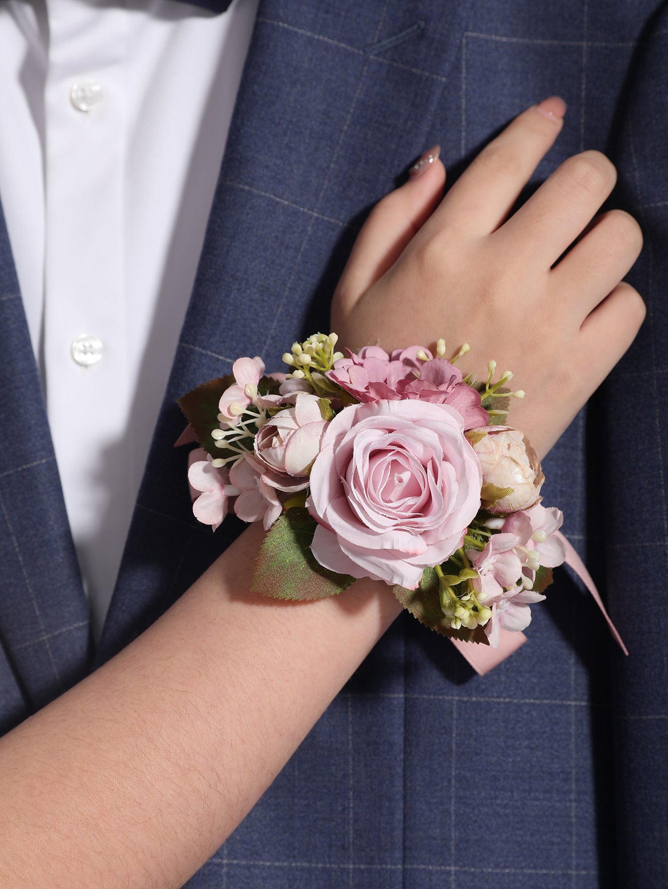 Sweet Women's Wedding Accessory In Polyester Featuring Flowers, Suitable For All Seasons, 1 Piece