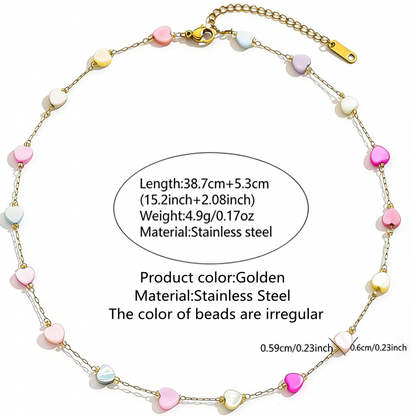 Bohemian Irregular Choker For Women Featuring 304 Stainless Steel With 18K Real Gold Plated O Chain