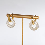 F Earrings (size Approx.: 16.9×24mm)