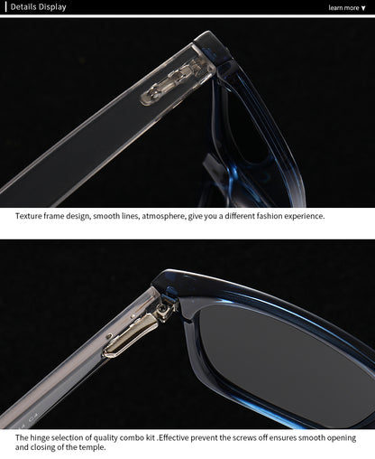 Unisex Square Full Frame Sunglasses With PC Polarized Lens Material In Coffer Color For All Seasons