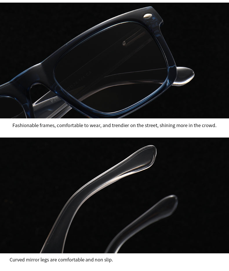 Unisex Square Full Frame Sunglasses With PC Polarized Lens Material In Coffer Color For All Seasons