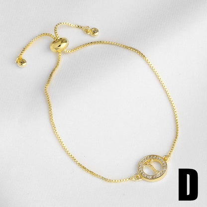 Virgin Mary Bracelet For Unisex Featuring Copper Material With 18K Real Gold Plated And Zircon Inlay On Cable Chain
