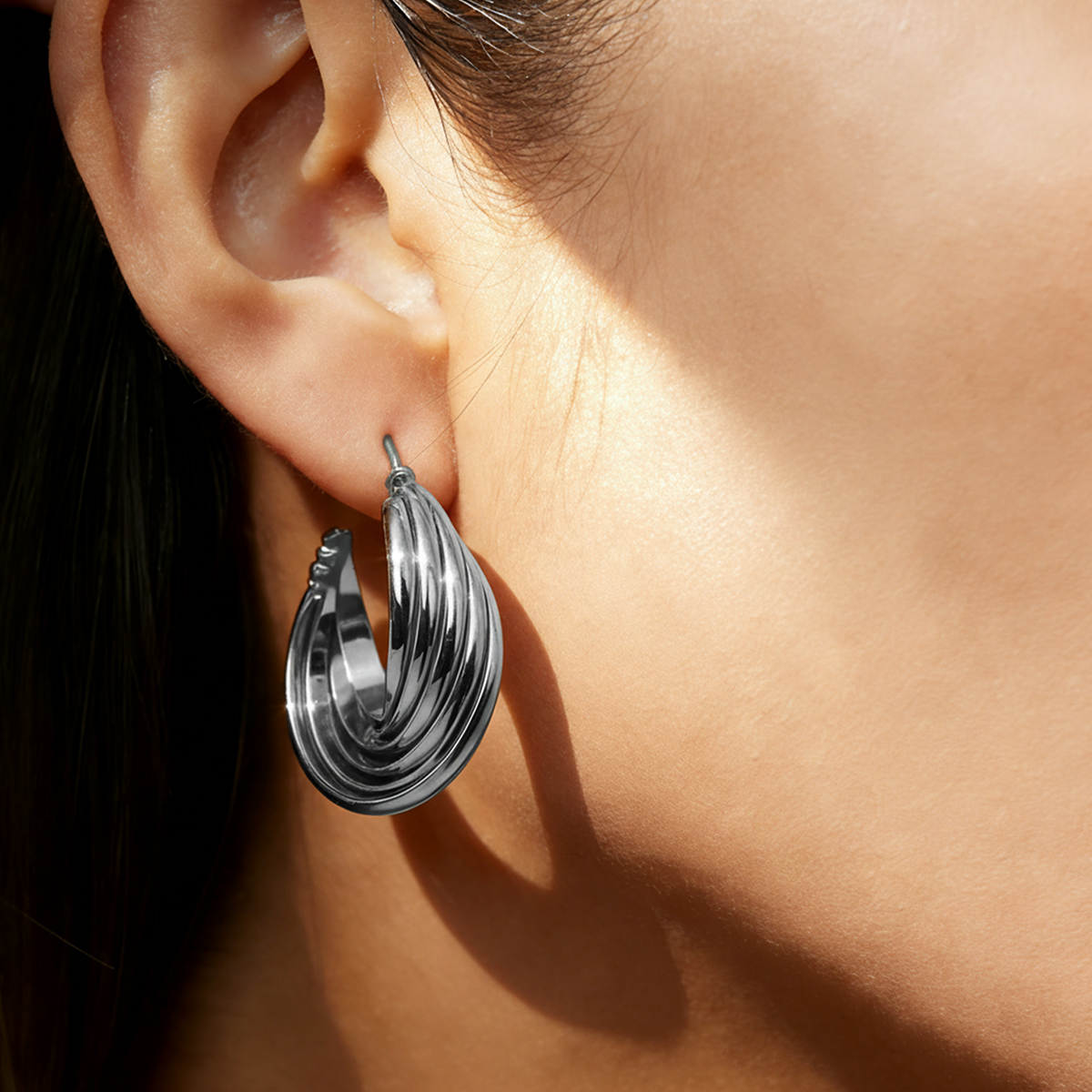 Geometric Earrings For Women Featuring Electroplated 304 Stainless Steel With 18K Real Gold Plated PVD Coating