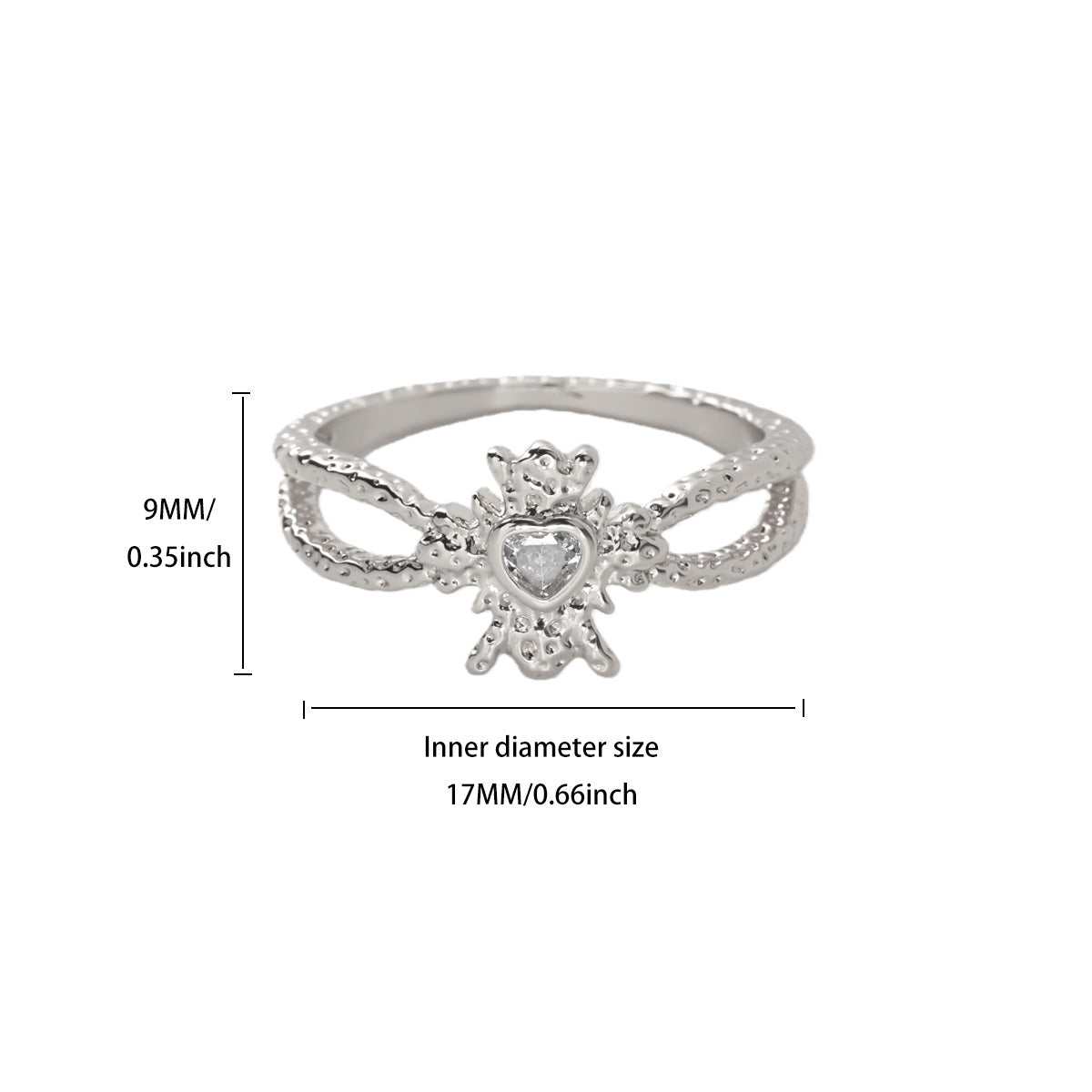 Water Droplets Ring For Women In Electroplated Copper With 18K Real Gold Plated Finish And Zircon Inlay