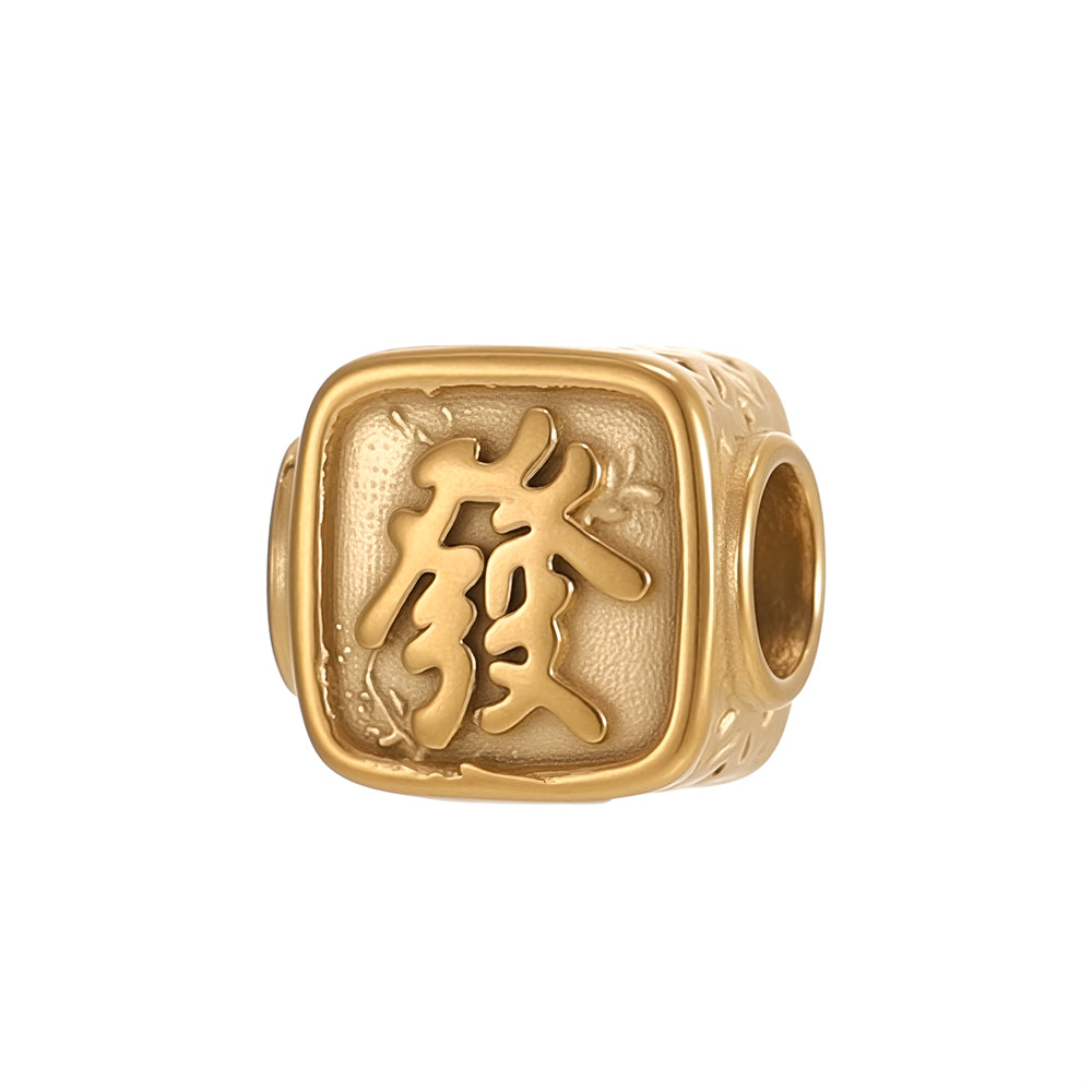 Circle Pendant In 304 Stainless Steel With 14K Real Gold Plated 0.03µm Thick PVD Coated Electroplated Finish, 1 Piece