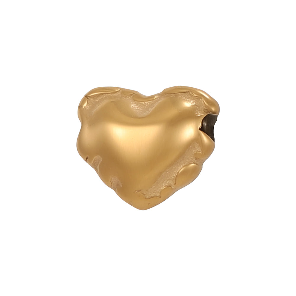 Circle Pendant In 304 Stainless Steel With 14K Real Gold Plated 0.03µm Thick PVD Coated Electroplated Finish, 1 Piece