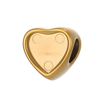 Circle Pendant In 304 Stainless Steel With 14K Real Gold Plated 0.03µm Thick PVD Coated Electroplated Finish, 1 Piece