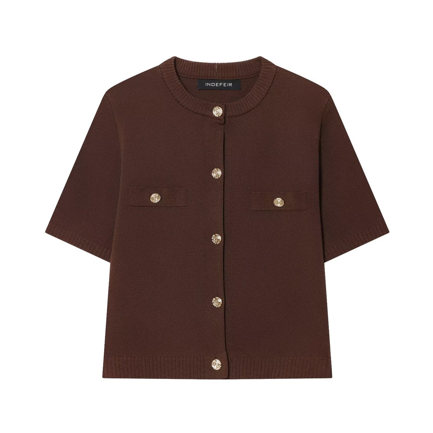 Casual Solid Color Skirt Co-ord Set In Polyester Featuring Knitted Craft With Sleeveless Coat For Spring