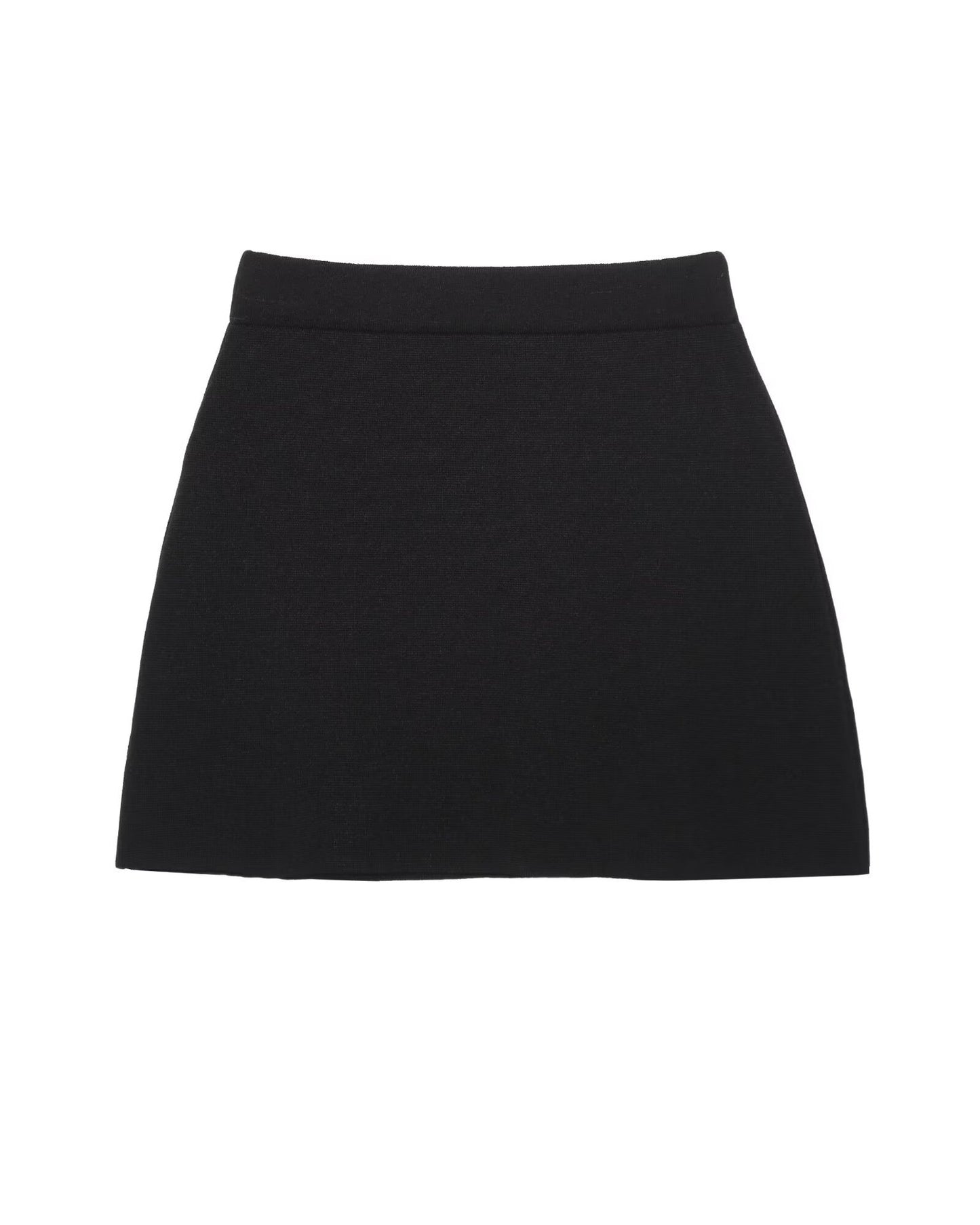 Casual Solid Color Skirt Co-ord Set In Polyester Featuring Knitted Craft With Sleeveless Coat For Spring