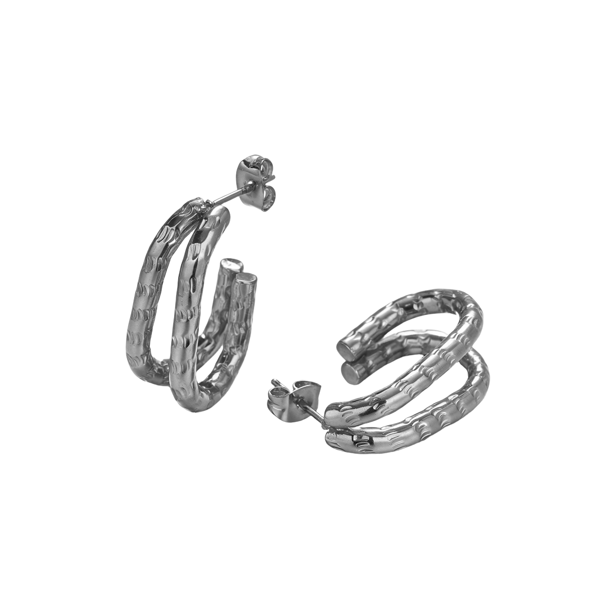 Geometric Earrings For Women Featuring Electroplated 304 Stainless Steel With 18K Real Gold Plated PVD Coated Finish