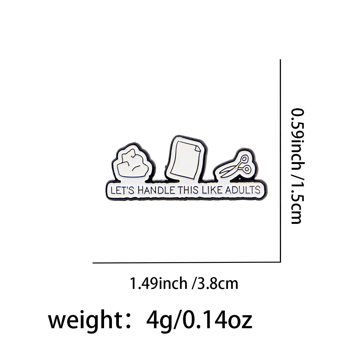Pin Made Of Zinc Alloy Featuring Stoving Varnish Craftsmanship