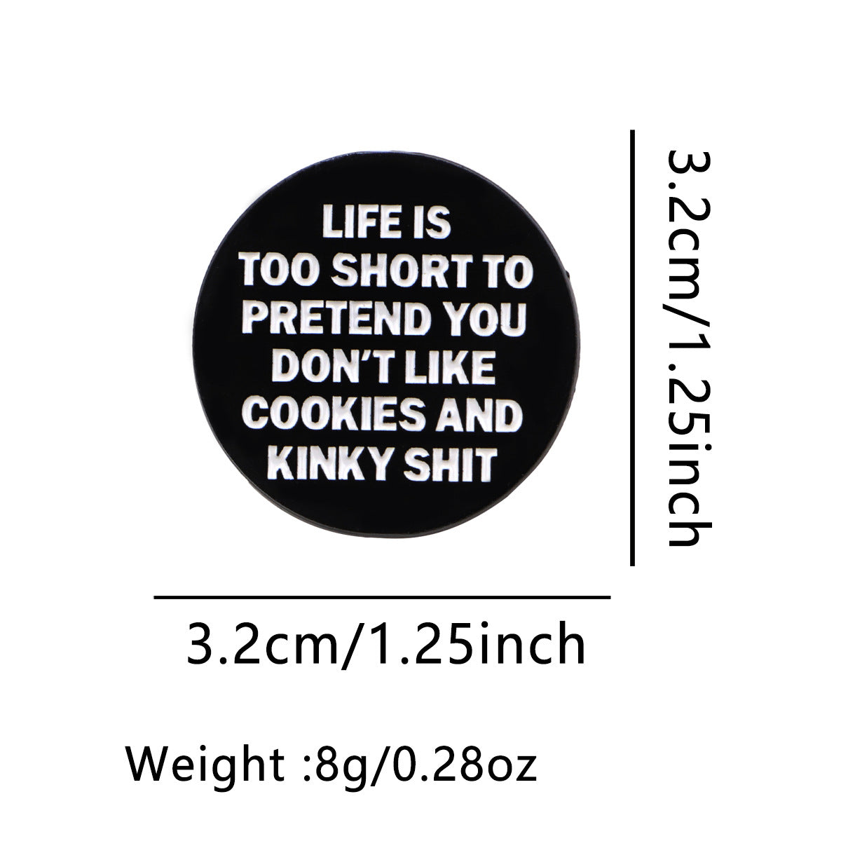 Pin Made Of Zinc Alloy Featuring Stoving Varnish Craftsmanship