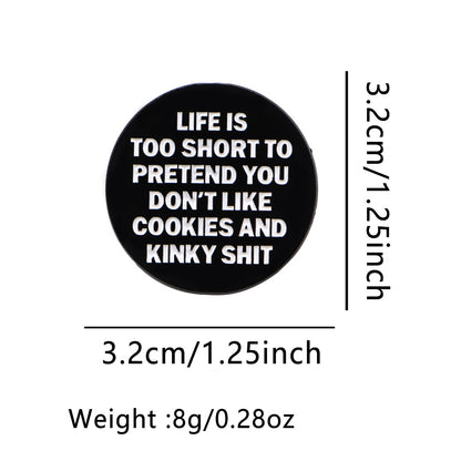 Pin Made Of Zinc Alloy Featuring Stoving Varnish Craftsmanship