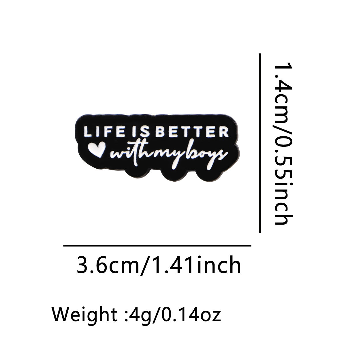 Pin Made Of Zinc Alloy Featuring Stoving Varnish Craftsmanship