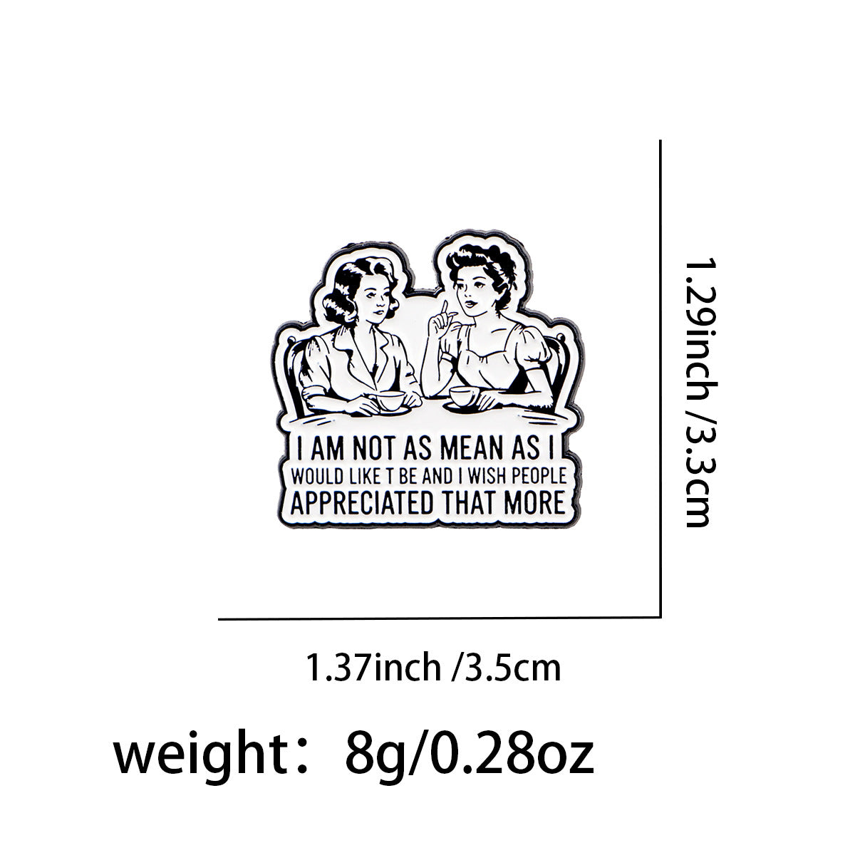 Pin Made Of Zinc Alloy Featuring Stoving Varnish Craftsmanship