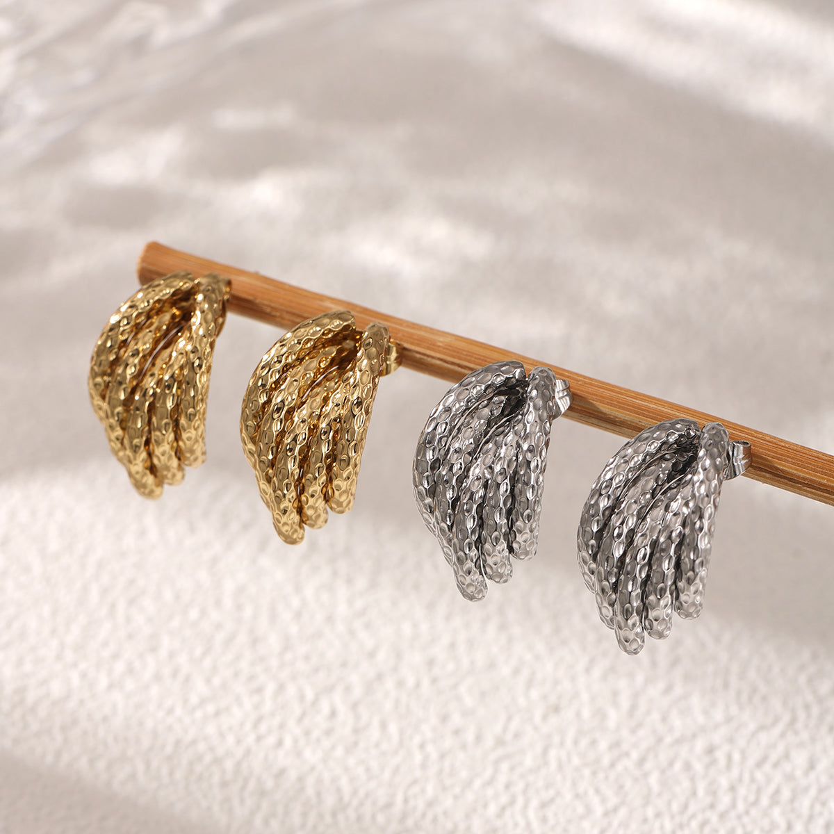 Geometric Earrings For Women Featuring Electroplated 304 Stainless Steel With 18K Real Gold Plated PVD Coating