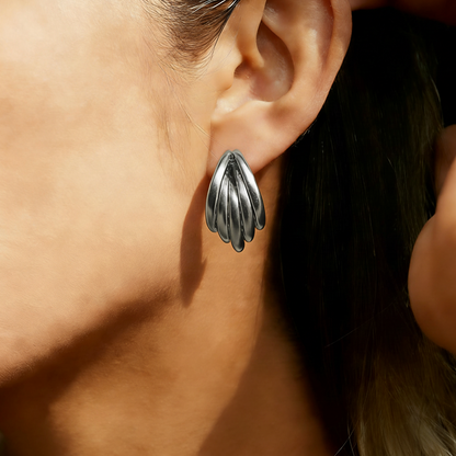 Geometric Earrings For Women Featuring Electroplated 304 Stainless Steel With 18K Real Gold Plated PVD Coated Finish