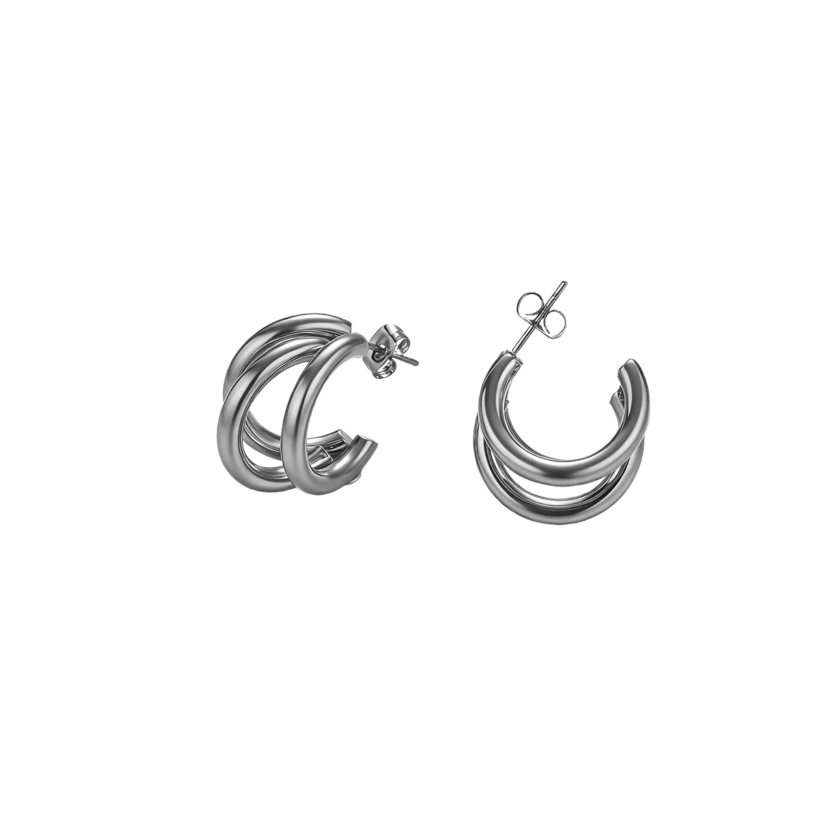 Geometric Earrings For Women Featuring Electroplated 304 Stainless Steel With 18K Real Gold PVD Coated Plating