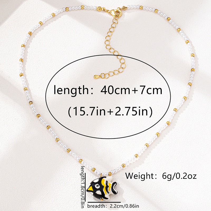 Cross Necklace For Women In Red Cartoon Style, Electroplated Alloy Jewelry Accessory