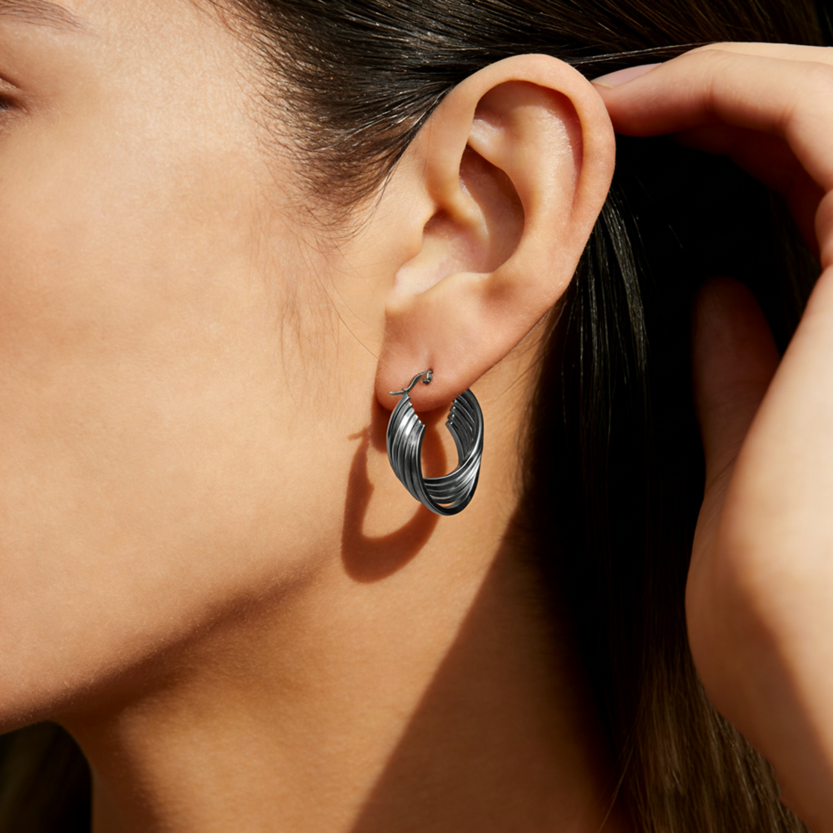 Geometric Earrings For Women Made Of 304 Stainless Steel Featuring Electroplated 18K Real Gold Plated With PVD Coated Finish