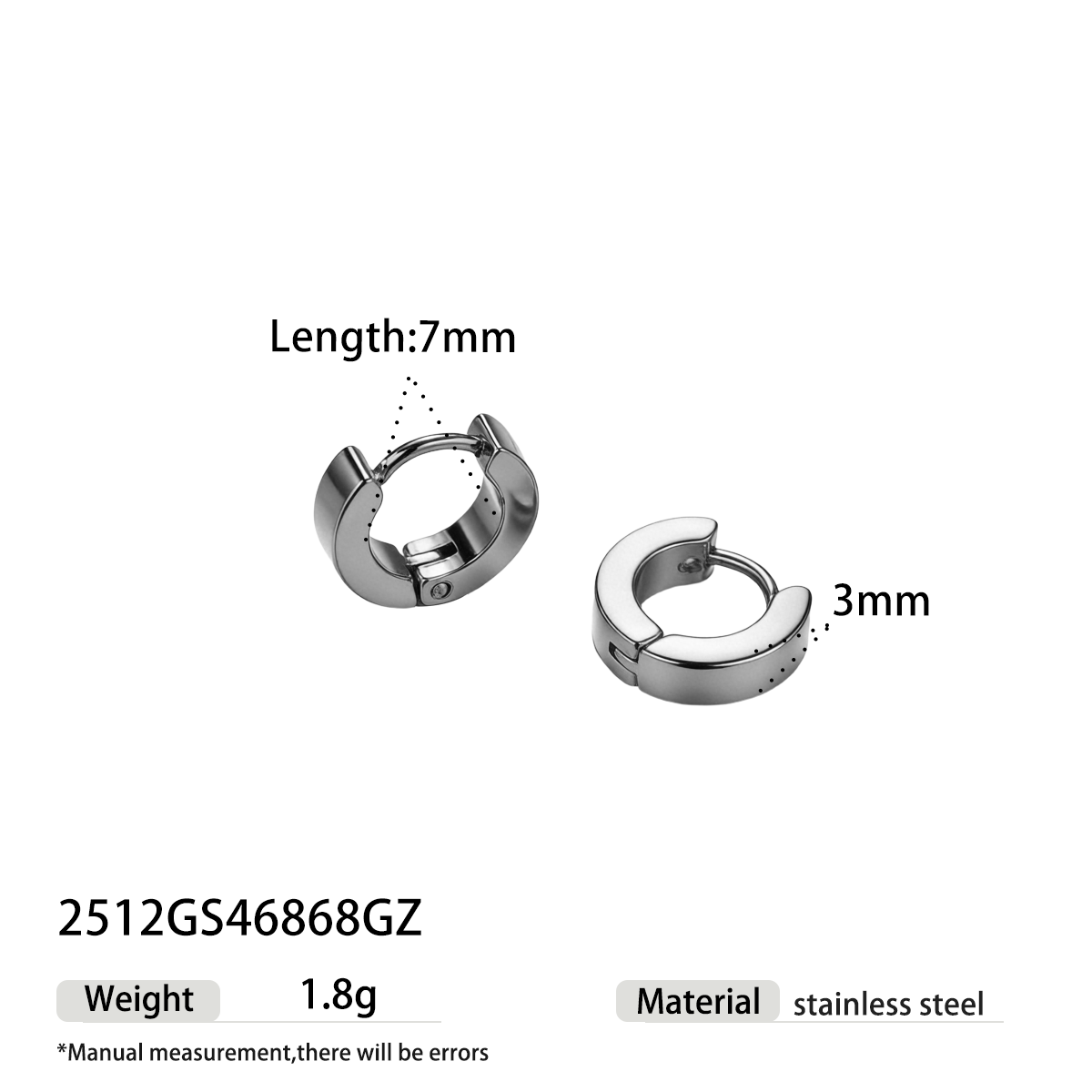 Geometric Earrings For Women Featuring Electroplated 304 Stainless Steel With 18K Real Gold Plated PVD Coating