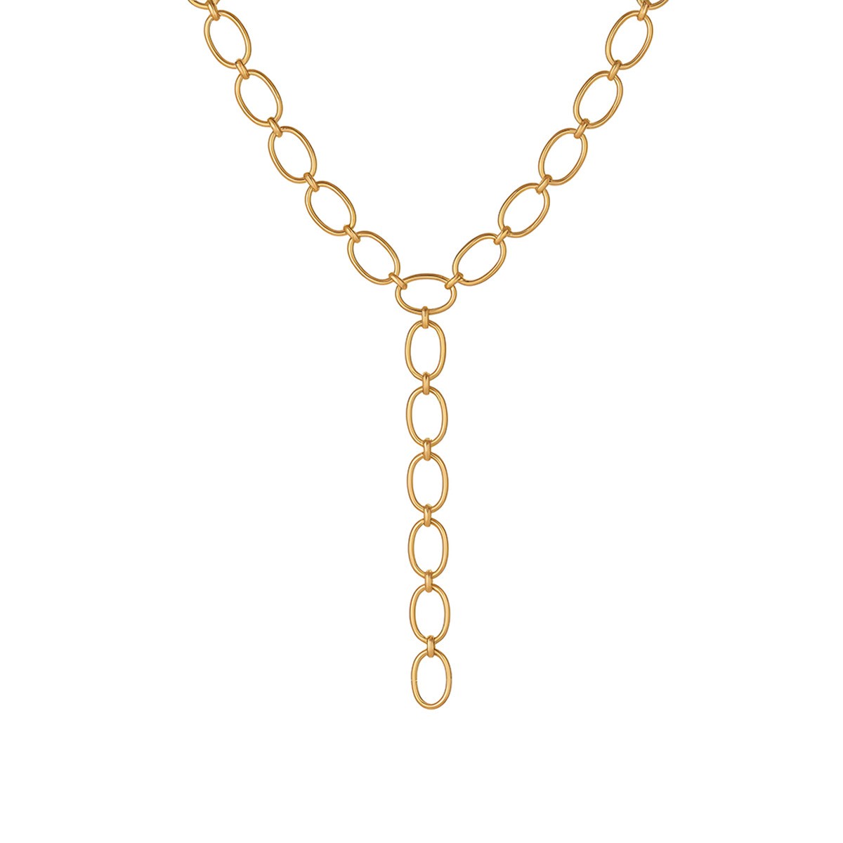 For Women Electroplated Necklace Chain In 304 Stainless Steel With 18K Real Gold Plated PVD Coating