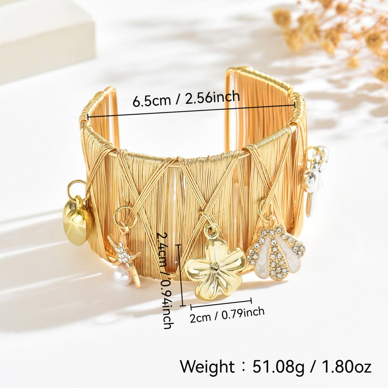 Exaggerated Flowers For Women Metal Pendant Necklace In Golden With Bezel Setting And Rhinestones Inlay