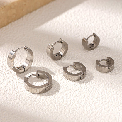 Geometric Earrings For Women Featuring Electroplated 304 Stainless Steel With 18K Real Gold Plated PVD Coated Finish