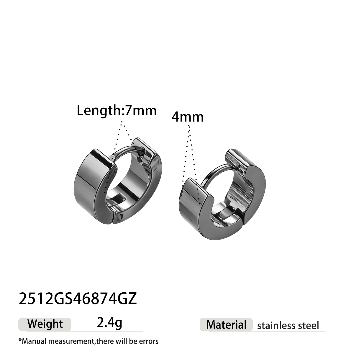 Geometric Earrings For Women Featuring Electroplated 304 Stainless Steel With 18K Real Gold Plated PVD Coated Finish