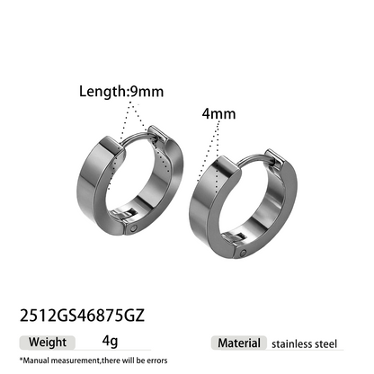 Geometric Earrings For Women Featuring Electroplated 304 Stainless Steel With 18K Real Gold Plated PVD Coated Finish