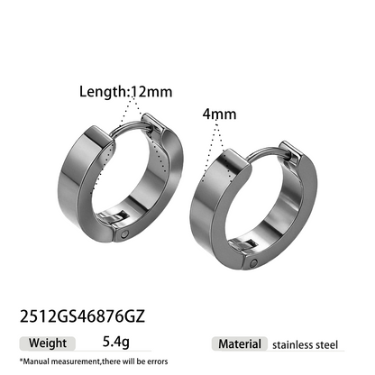 Geometric Earrings For Women Featuring Electroplated 304 Stainless Steel With 18K Real Gold Plated PVD Coated Finish