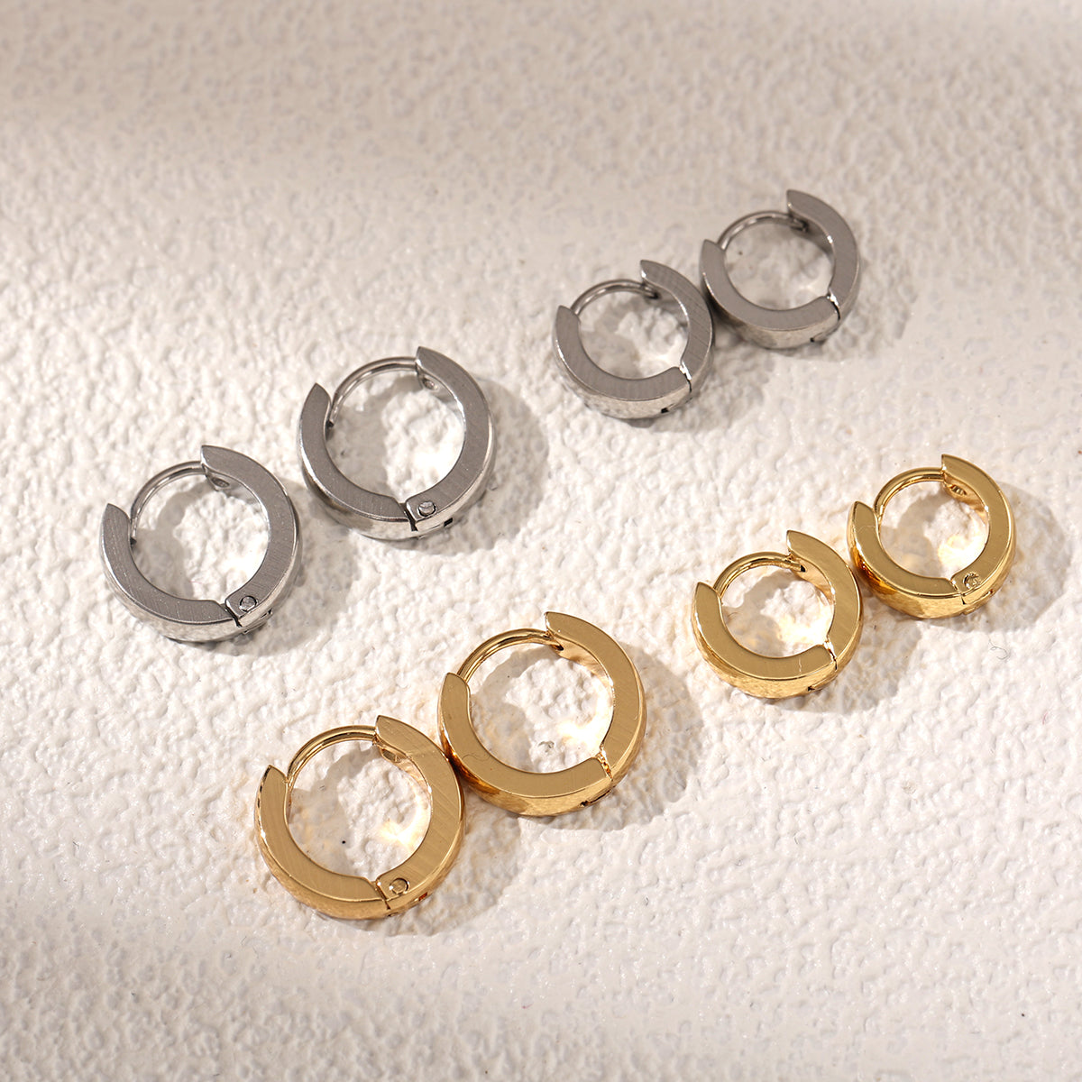 Geometric Earrings For Women Featuring Electroplated 304 Stainless Steel With 18K Real Gold Plated And PVD Coated Finish