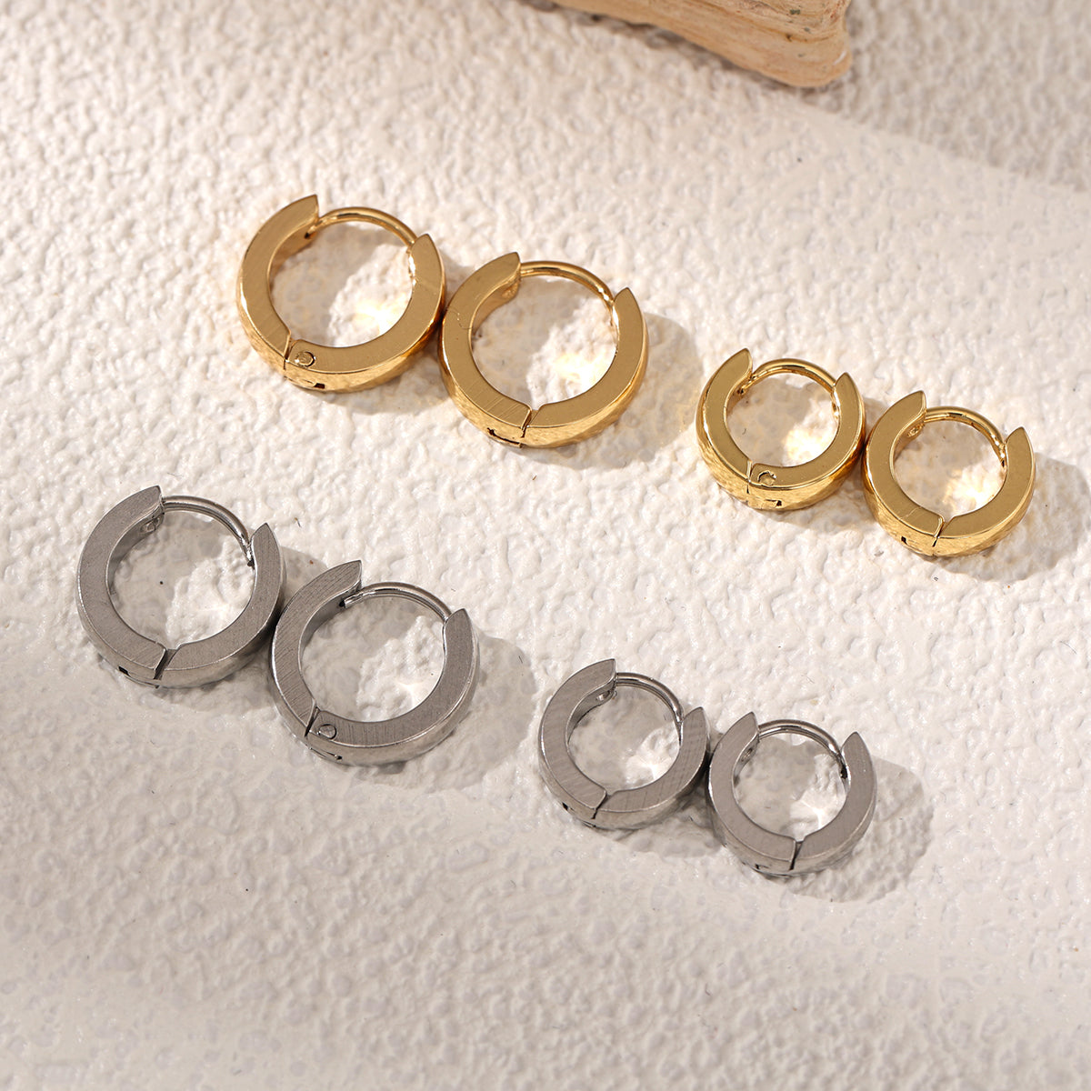 Geometric Earrings For Women Featuring Electroplated 304 Stainless Steel With 18K Real Gold Plated And PVD Coated Finish